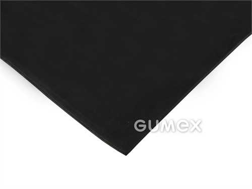 Gummi E9614 in flacher Form, 15mm, 0-lagig, 1400x2500mm, 70°ShA, EPDM, -40°C/+120°C, schwarz, 